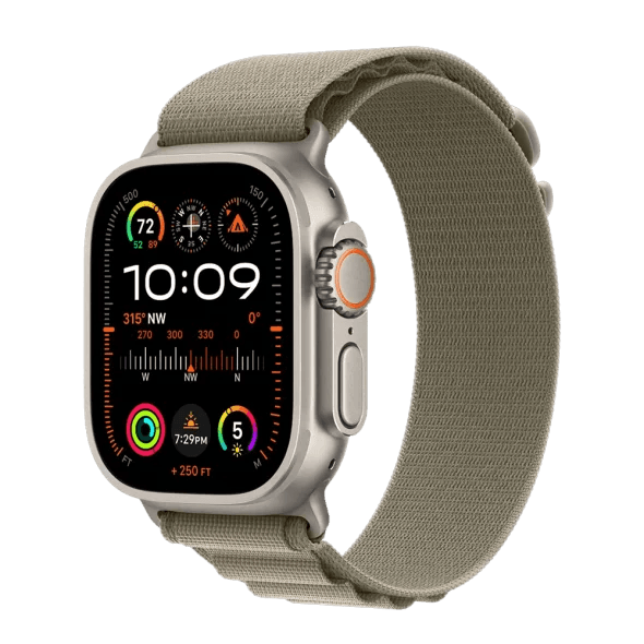Смарт-годинник Apple Watch Ultra 2 GPS + Cellular 49mm Titanium Case with Olive Alpine Loop - Medium (MREY3/MRFJ3) 2