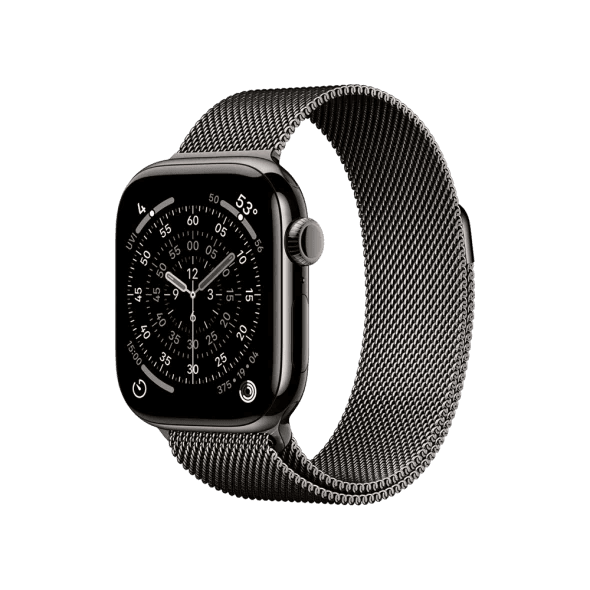 Смарт-годинник Apple Watch Series 11 GPS + Cellular 42mm Slate Titanium Case with Slate Milanese Loop (MF8U4)