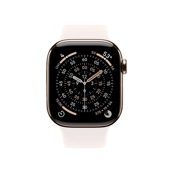 Смарт-годинник Apple Watch Series 11 GPS + Cellular 46mm Gold Titanium Case w. Light Blush Sport Band - S/M (MFD54) 2