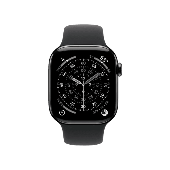 Смарт-годинник Apple Watch Series 11 GPS + Cellular 46mm Slate Tit. Case w. Black S. Band - M/L (MFD14) 2