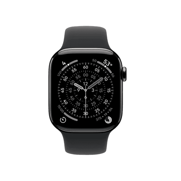 Смарт-годинник Apple Watch Series 11 GPS + Cellular 46mm Slate Tit. Case w. Black S. Band - M/L (MFD24) 2