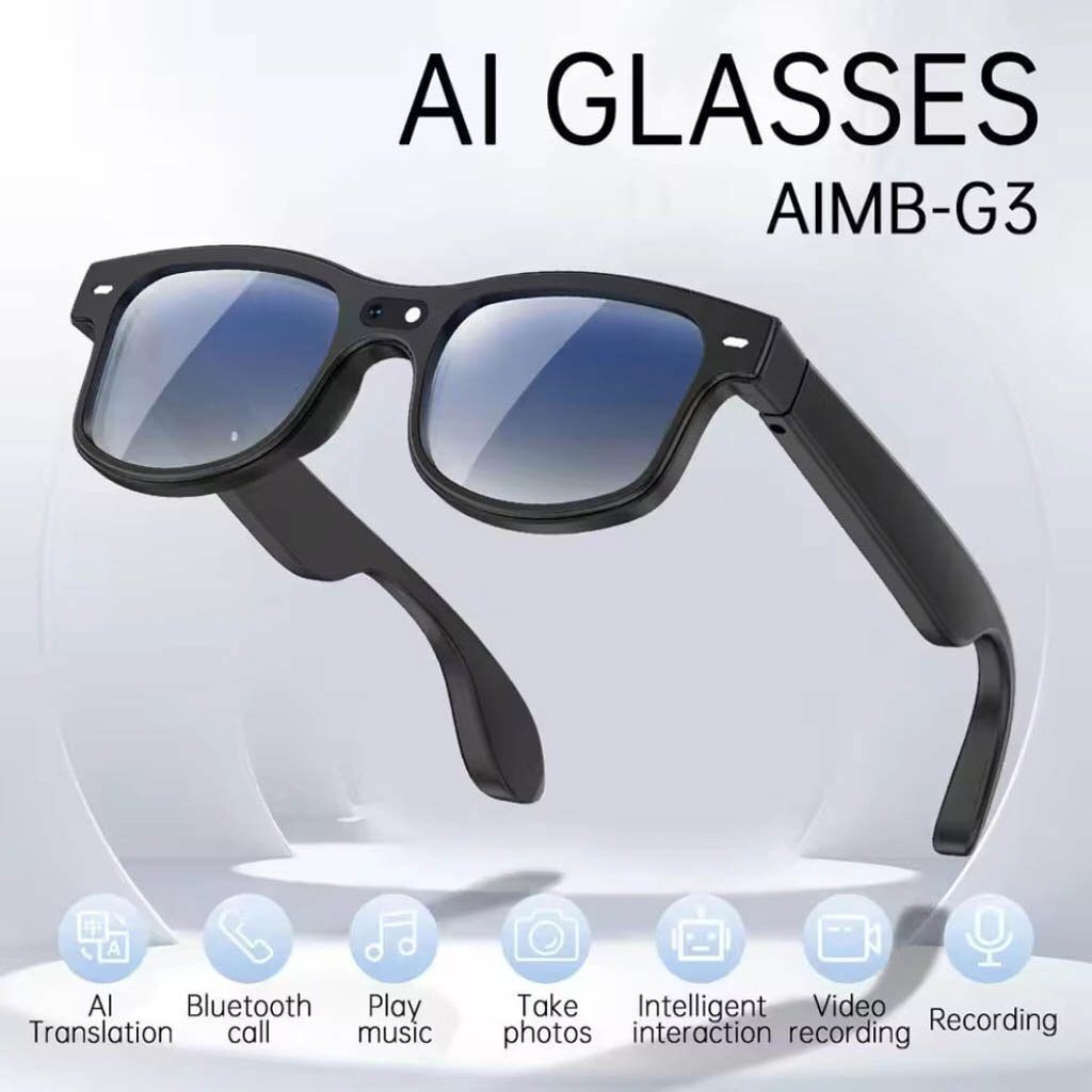 Смарт-окуляри Smart AI Glasses AIMB-G3, Чорний 3