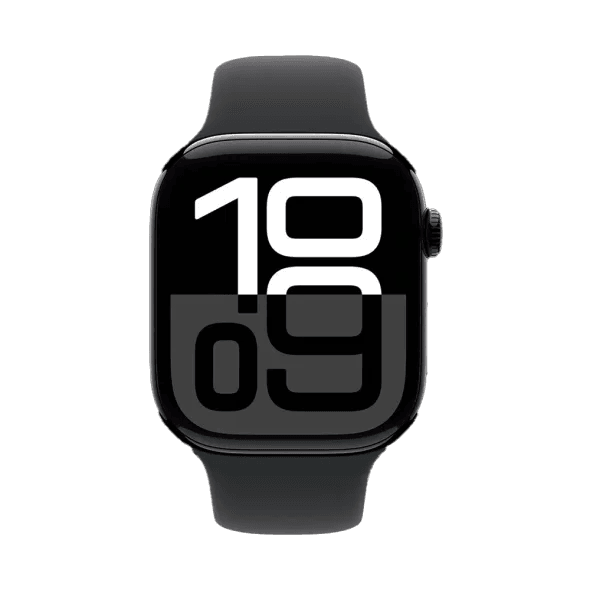 Смарт-годинник Apple Watch Series 10 GPS + Cellular 42mm Jet Black Alu. Case w. Black Sport Band - S/M (MWX63)