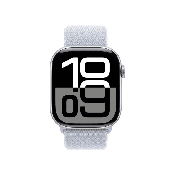 Смарт-годинник Apple Watch Series 10 GPS + Cellular 46mm Silver Aluminum Case w. Blue Cloud S. Loop (MWY23)