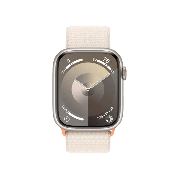Смарт-годинник Apple Watch Series 9 GPS 45mm Starlight Aluminum Case w. Starlight Sport Loop (MR983)