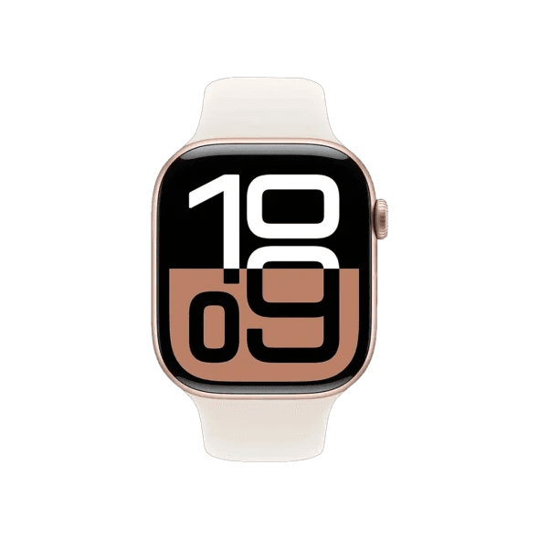 Смарт-годинник Apple Watch Series 10 GPS 42mm Rose Gold Alu. Case w. Light Blush Sport Band - S/M (MWWH3)