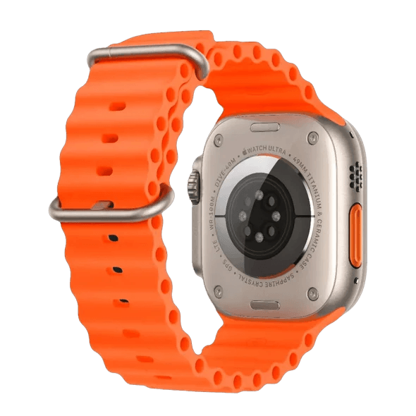Смарт-годинник Apple Watch Ultra 2 GPS + Cellular 49mm Titanium Case with Orange Ocean Band (MREH3) 3