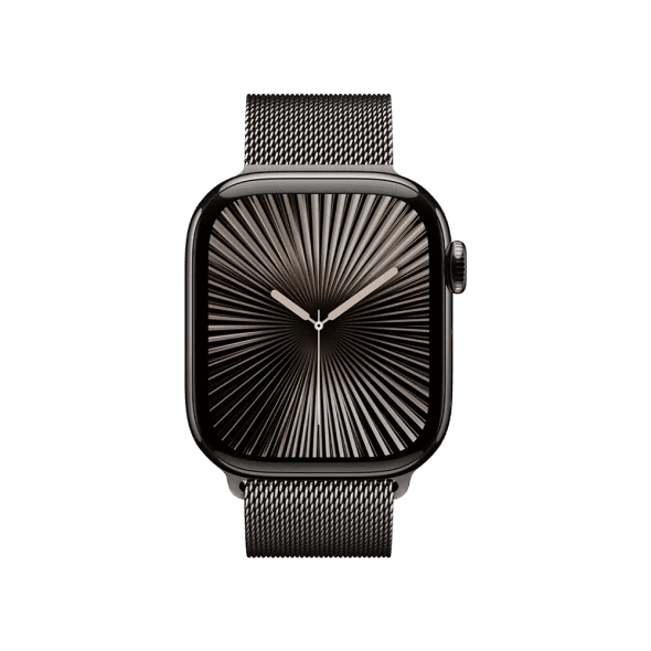 Смарт-годинник Apple Watch Series 10 GPS + Cellular 46mm Slate Titanium Case w. Slate Milanese Loop - S/M (MC7R4)
