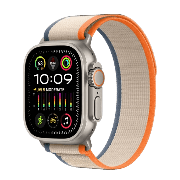 Смарт-годинник Apple Watch Ultra 2 GPS + Cellular 49mm Titanium Case with Orange/Beige Trail Loop - M/L (MRF23) 2