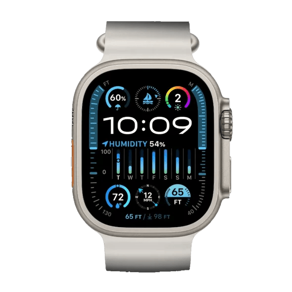 Смарт-годинник Apple Watch Ultra 2 GPS + Cellular 49mm Titanium Case with White Ocean Band (MREJ3)