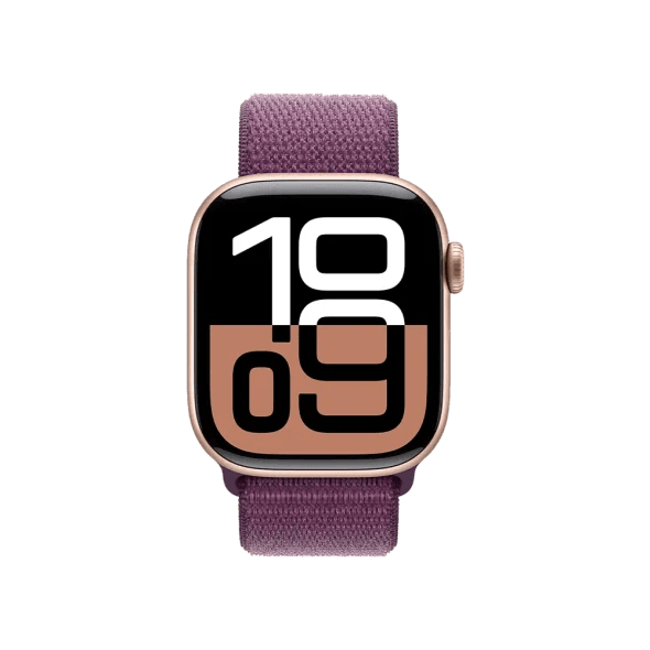 Смарт-годинник Apple Watch Series 10 GPS + Cellular 42mm Rose Gold Aluminum Case w. Plum S. Loop (MWXC3)