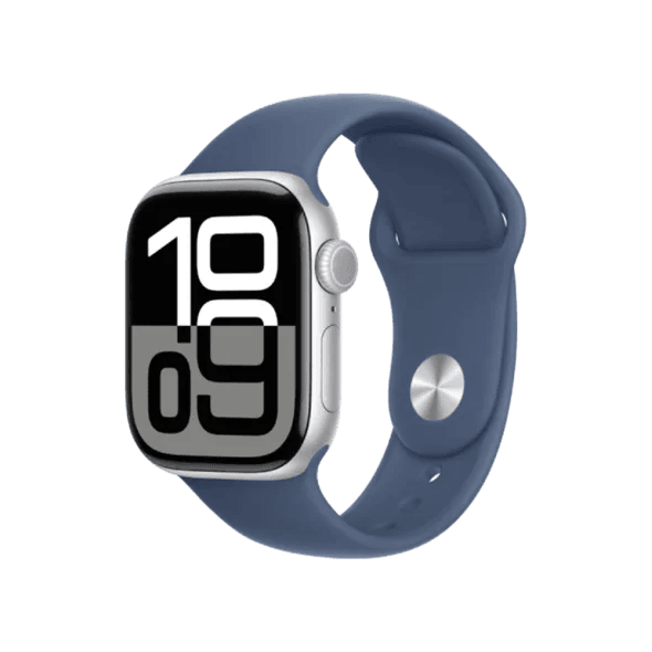 Смарт-годинник Apple Watch Series 10 GPS + Cellular 42mm Silver Alu. Case w. Denim Sport Band - M/L (MWX43) 2
