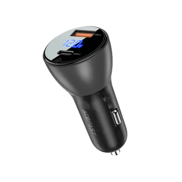Автомобільний Зарядний Пристрій Apple iPhone/iPad AceFast B6 USB + USB-C 63w Black