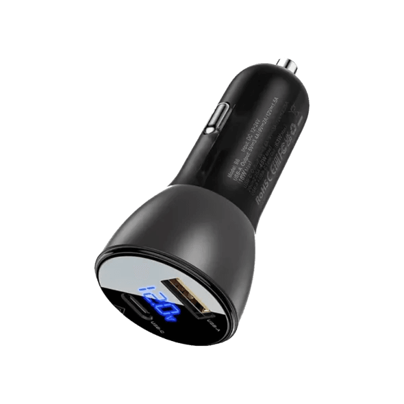 Автомобільний Зарядний Пристрій Apple iPhone/iPad AceFast B6 USB + USB-C 63w Black 2