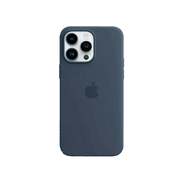 Чохол для Apple iPhone 14 Pro Silicone Case Frosted with Magsafe Dark blue/темно-синій Copy