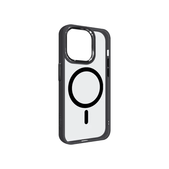 Чохол для Apple iPhone 15 Pro Protected transparent with MagSafe Black/чорний