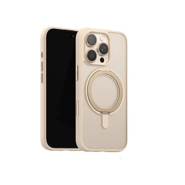 Чохол для Apple iPhone 16 Pro Blueo Skin Friendly 360 Rotatable Stand (Bl037) Прозоро-рожевий