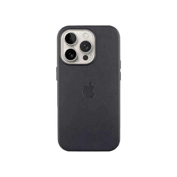 Чохол для Apple iPhone 16 Pro Leather Case with MagSafe HQ Copy Black/чорний