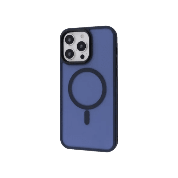 Чохол для Apple iPhone 16 Pro WAVE Matte Insane Case with Magnetic Ring Midnight Blue/темно-синій
