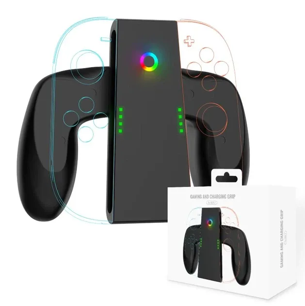 Тримач із зарядкою JYS Charging Grip для Joy-Con Nintendo Switch 2 з RGB