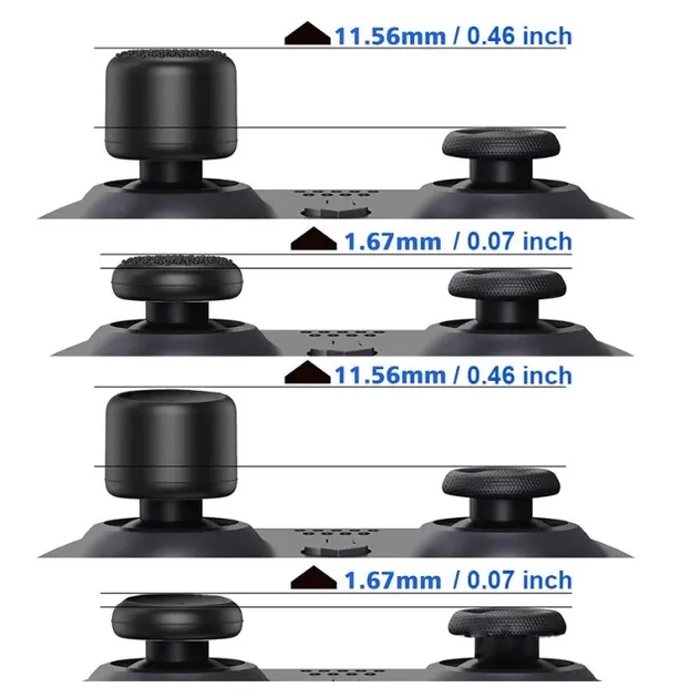 Силіконові накладки на стіки 8в1 Green для геймпадів Sony DualSense PS5 / DualShock PS4 / Xbox Series|One [425940114] 3