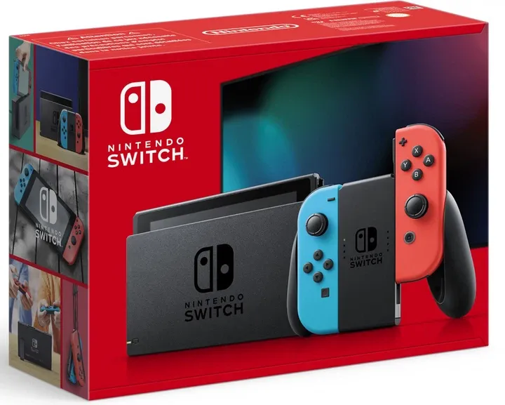 Консоль Nintendo Switch 15.8 cm (6.2") 32 GB Touchscreen Wi-Fi Blue, Grey, Red (45496453596) 2