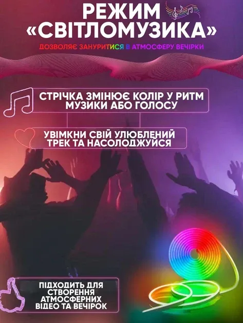 Світлодіодна стрічка для підсвічування телевізора Philips Hue Play Gradient Lightstrip Ambilight TV 55 - 60 дюймів (8718699784751) [68081] 3