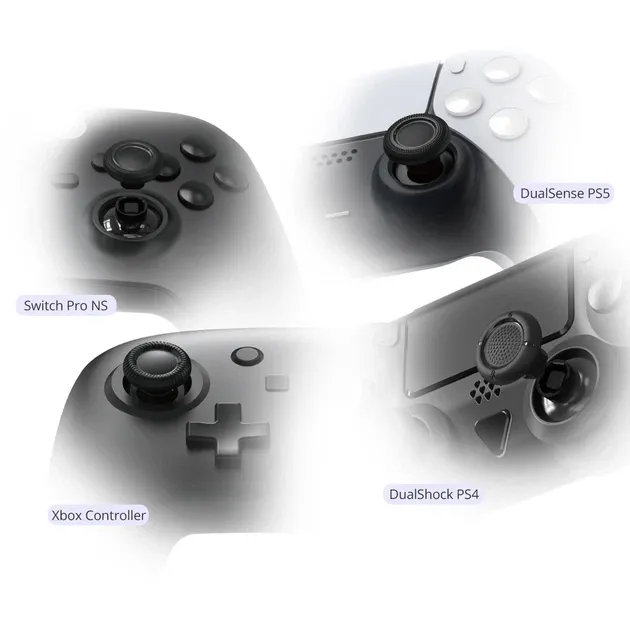Ремонтний комплект DOBE для заміни стіків контролера DualSense консолі PlayStation 5 (PS5/PS5 Slim) / DualShock PS4 PRO, Slim, Fat / геймпада Microsoft Wireless Controller Xbox Series X|S, Xbox One X, S / Nintendo Switch OLED NS Pro 3