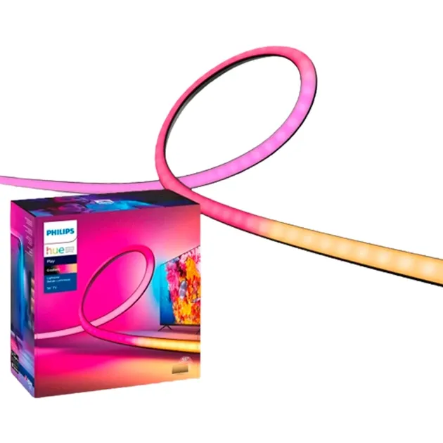 Світлодіодна стрічка підсвічування телевізора Philips Hue Play Gradient Lightstrip Ambilight TV 75 - 80 дюймів (8718699784799) [68083]