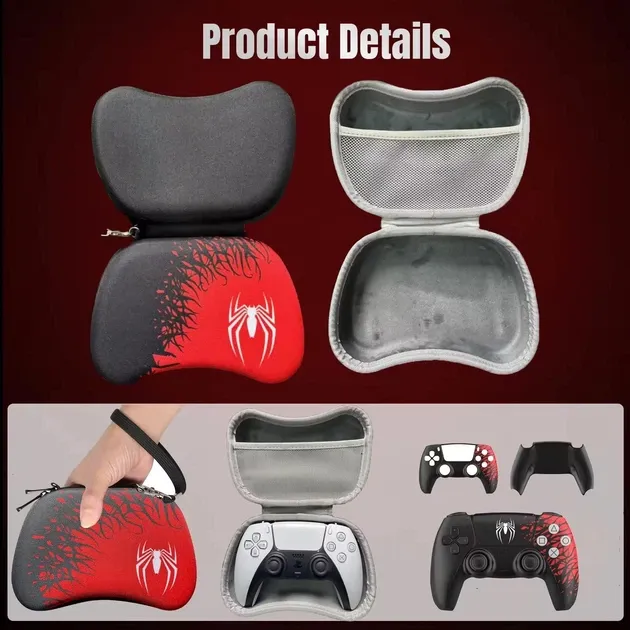 Ударостійкий захисний кейс Spider-Man для геймпадів PlayStation DualSense (PS5) / DualShock (PS4) / Xbox Series | One / Pro Controller Nintendo [437156108] 2