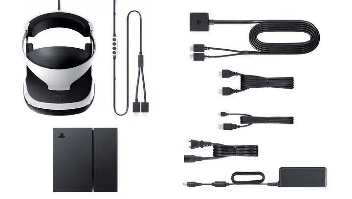 Окуляри Віртуальної Реальності Дротовий Sony PlayStation 4 VR Version 1 Black 1.5m Б/У 2