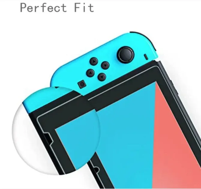 Загартоване захисне скло Ricoddaa для Nintendo Switch 2.5D, 9H, 0,3 мм 2