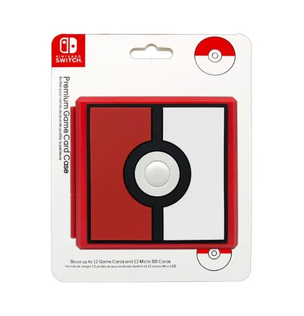 Кейс Pokemon Ball для зберігання 12 картриджів Nintendo Switch 2 / Switch OLED / Switch Lite
