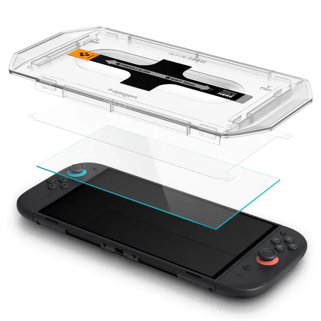 Захисне скло Spigen Glas.tR EZ FIT 2-Pack для Nintendo Switch 2 Clear (AGL10156) 2