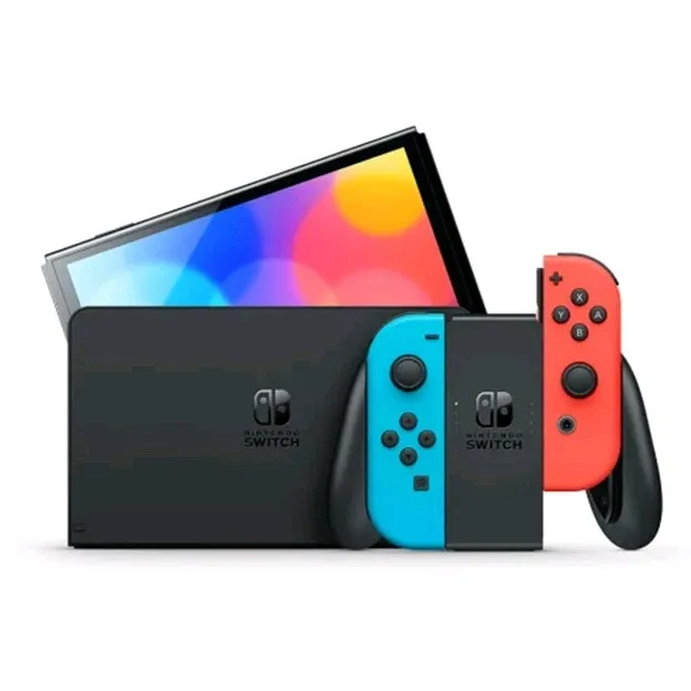 Nintendo Switch Neon Blue-Red (Upgraded version) + Гра Super Mario Maker 2 (російська версія) 2