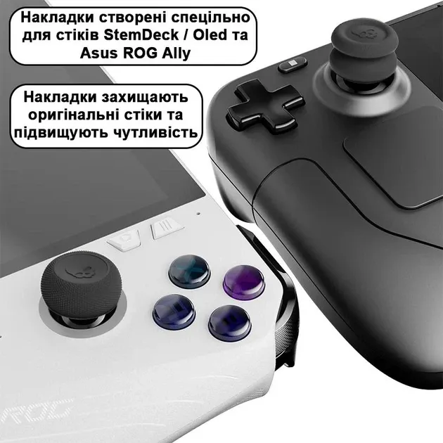 Силіконові накладки на стіки Thumb Grips для Sony DualShock PS4 / DualSense PS5 (Червоні, 2шт.) [376411932] 3