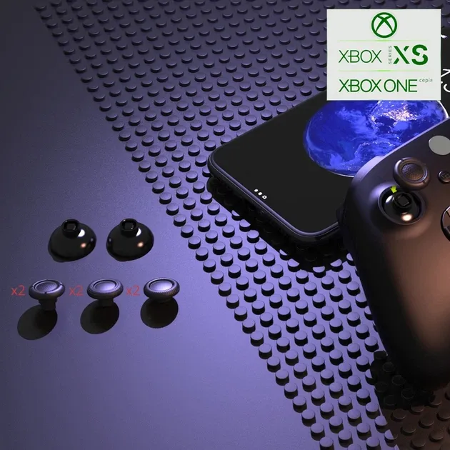 Ремонтний комплект DOBE для заміни стіків контролера DualSense консолі PlayStation 5 (PS5/PS5 Slim) / DualShock PS4 PRO, Slim, Fat / геймпада Microsoft Wireless Controller Xbox Series X|S, Xbox One X, S / Nintendo Switch OLED NS Pro 2