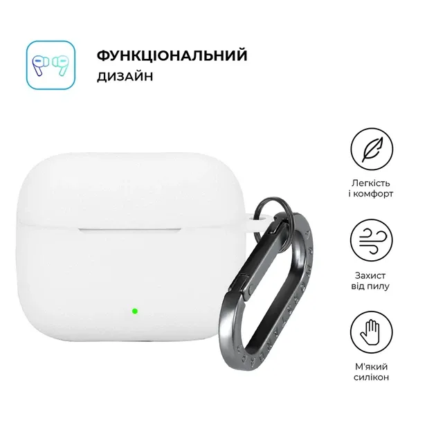 Захисний силіконовий чохол White для геймпаду Pro Controller Nintendo + в подарунок накладки на стіки [466129494] 2