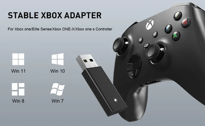Бездротовий адаптер, ресівер геймпада Xbox One, Xbox One S/X, Xbox Elite Controller для Windows 10 2