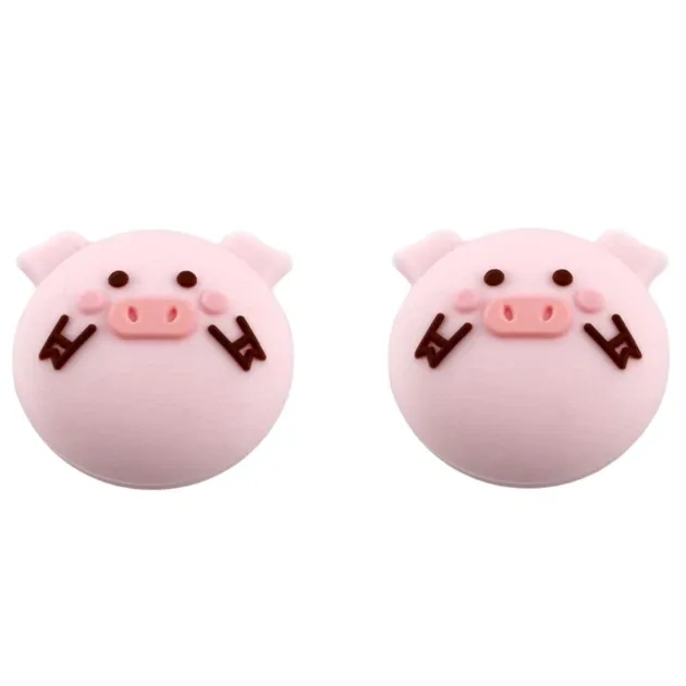 Силіконові накладки на стіки Pig для Nintendo Switch / Switch OLED / Switch LITE (2шт.) [466129584]