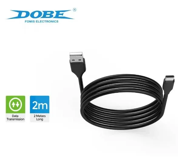 Зарядний кабель DOBE® TP5-3580 (2М) USB / Type-C для Sony DualSense PS5 / Xbox Series X|S / Nintendo Switch / Switch OLED / Switch LITE / Pro Controller [447688841]