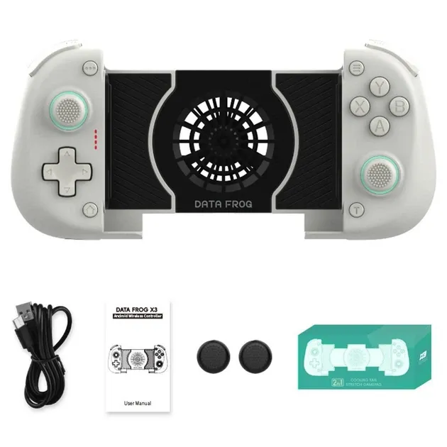 Бездротовий геймпад Data Frog X3 White з системою охолодження для Android, Nintendo Switch, Pc 2