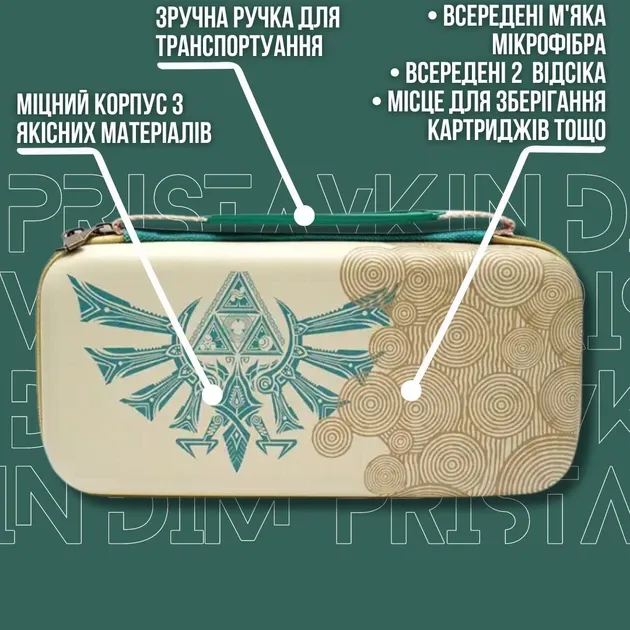 Жорсткий захисний кейс чохол Zelda: Tears of the Kingdom для ігрової консолі Nintendo Switch / Nintendo Switch OLED [417408048] 2