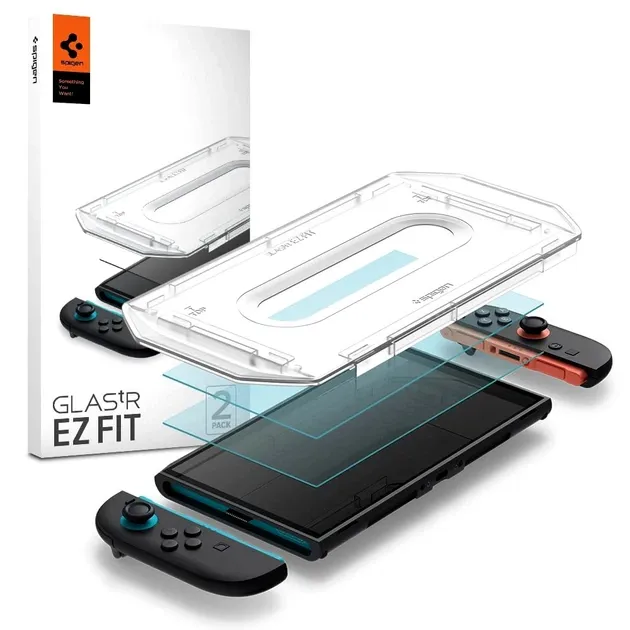 Захисне скло Spigen Glas.tR EZ FIT 2-Pack для Nintendo Switch 2 Clear (AGL10156)