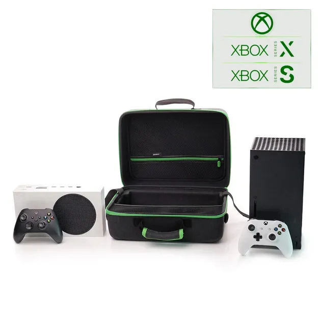Дорожня сумка-кейс DOBE для перенесення ігрової консолі PS5 Slim / PS5 Pro (Disk Drive version/Digital Edition) / два геймпади DualSense Sony PlayStation 5 / підставка / пульт / кабелі приставки