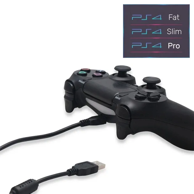 Зарядний кабель передачі даних OIVO 2м USB-A / micro USB для геймпаду DualShock 4 Sony PlayStation PS4 PRO /PS4 Slim / PS4 Fat