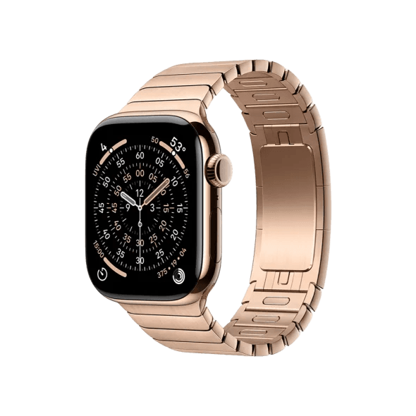Смарт-годинник Apple Watch Series 11 GPS + Cellular 42mm Gold Tit. Case w. Gold Link Bracelet (MF9M4+MXMC3)