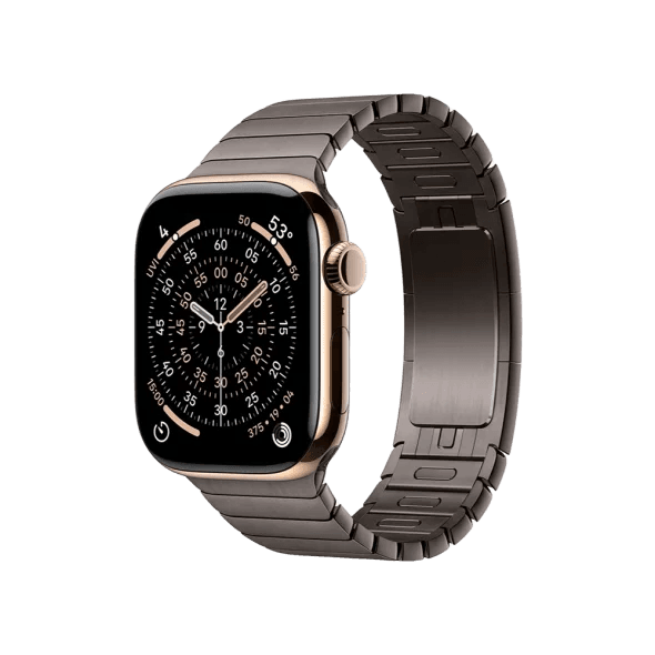 Смарт-годинник Apple Watch Series 11 GPS + Cellular 42mm Gold Tit. Case w. Slate Link Bracelet (MF9M4+MXMD3)