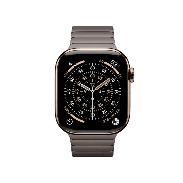 Смарт-годинник Apple Watch Series 11 GPS + Cellular 42mm Gold Tit. Case w. Slate Link Bracelet (MF9M4+MXMD3) 2