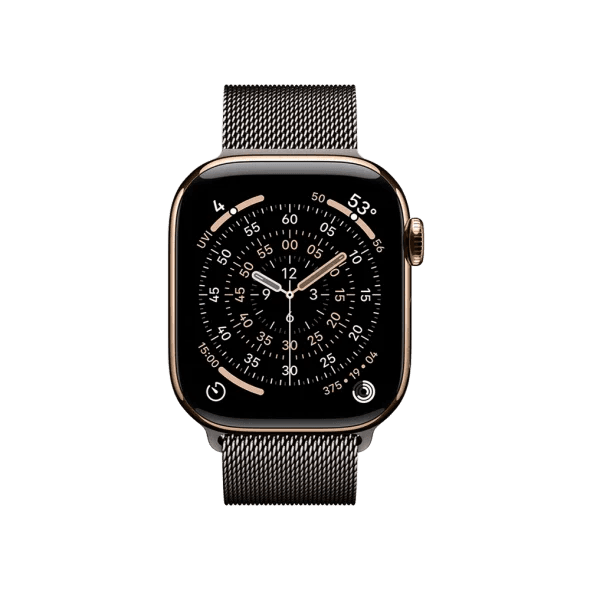 Смарт-годинник Apple Watch Series 11 GPS + Cellular 42mm Gold Tit. Case w. Slate Milanese Loop (MF9M4+MGJ14) 2